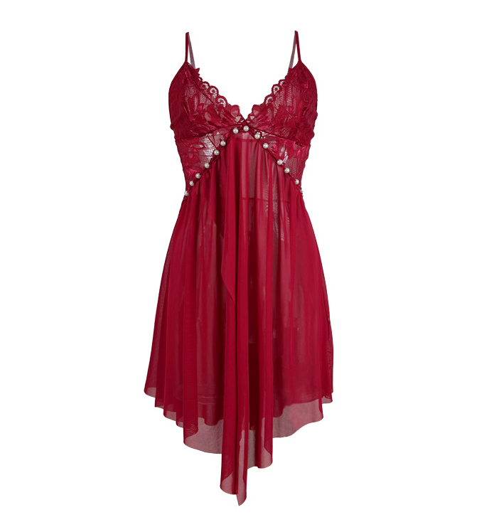 Mesh Nightgown Sleepwear Pajamas for Women