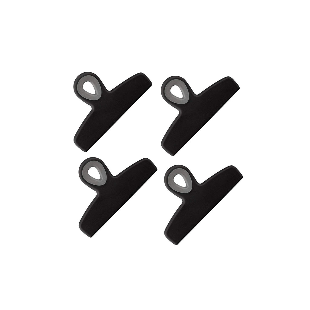 4-Piece Bag Clip Set, Black
