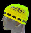 The Police Beanie- Neon “SHERIFF”