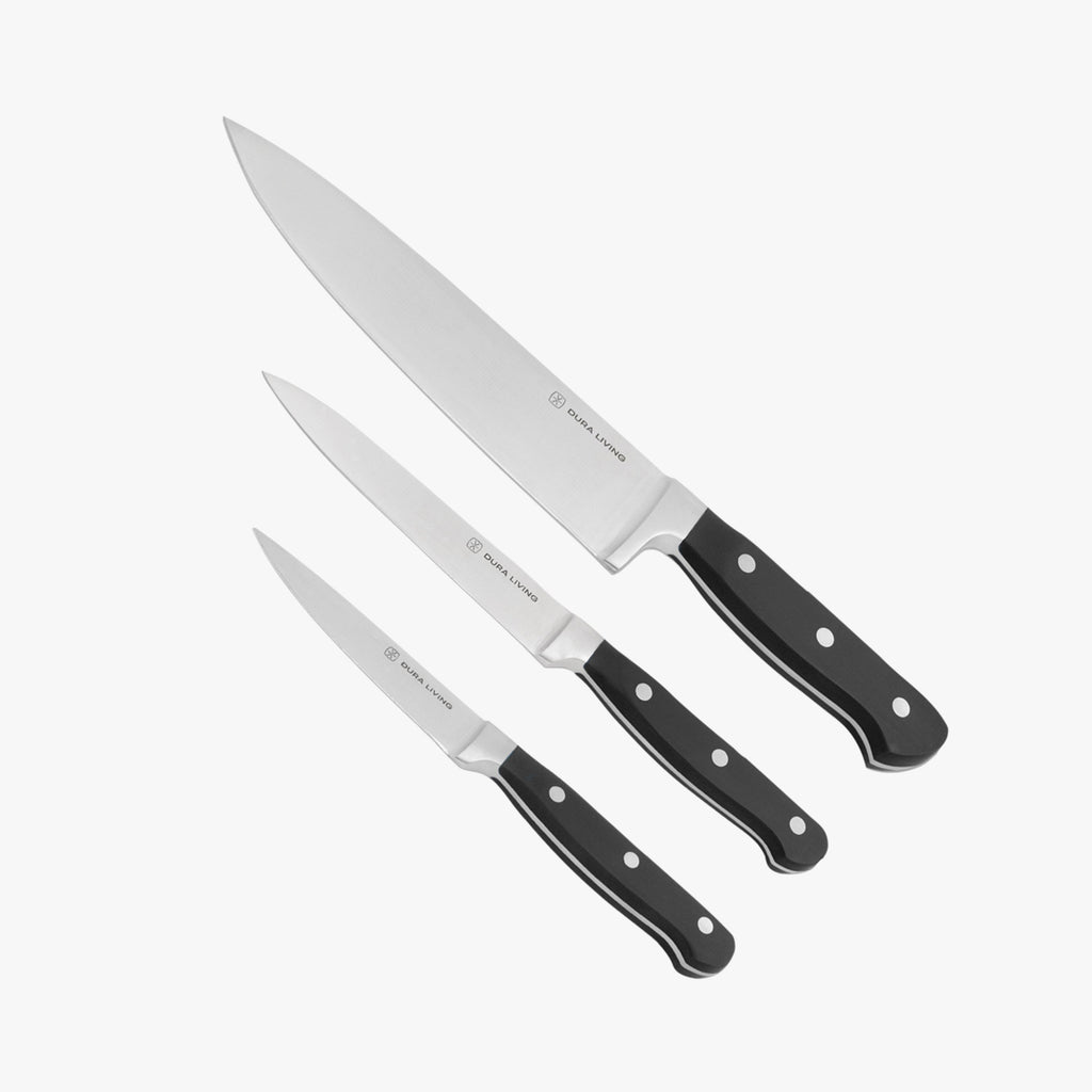 Superior 3-Piece Kitchen Knife Set – Black