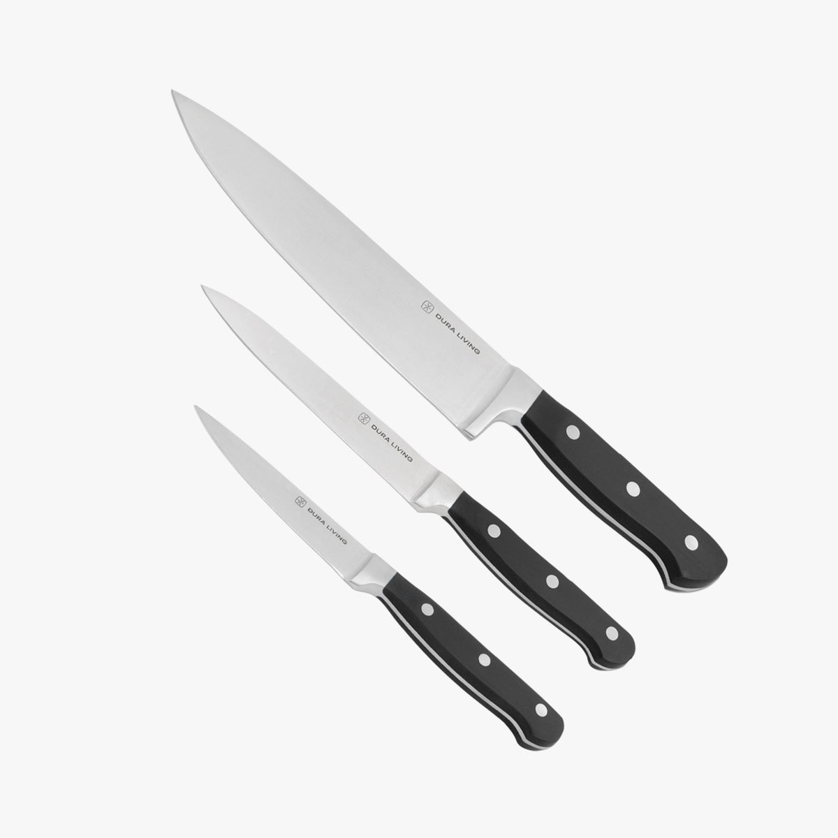 Superior 3-Piece Kitchen Knife Set – Black