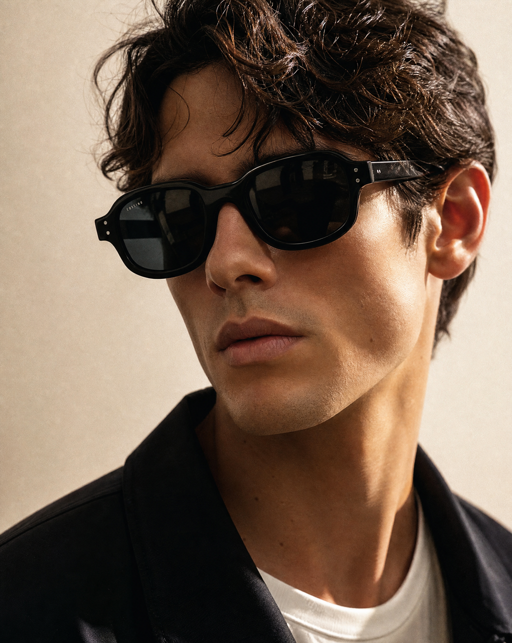 Tres 48mm Rectangle Sunglasses | Black