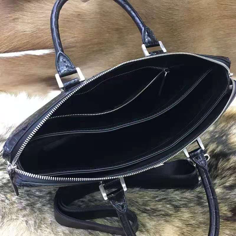 Crocodile Handbag Handmade Laptop Bag Luxury Briefcase Men's