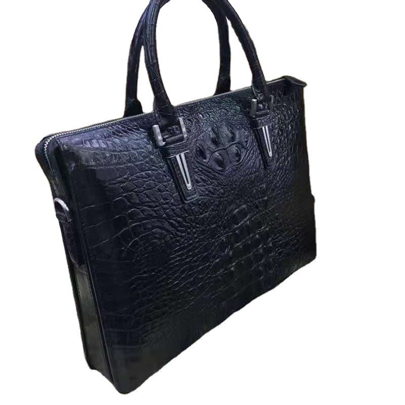 Crocodile Handbag Handmade Laptop Bag Luxury Briefcase Men's