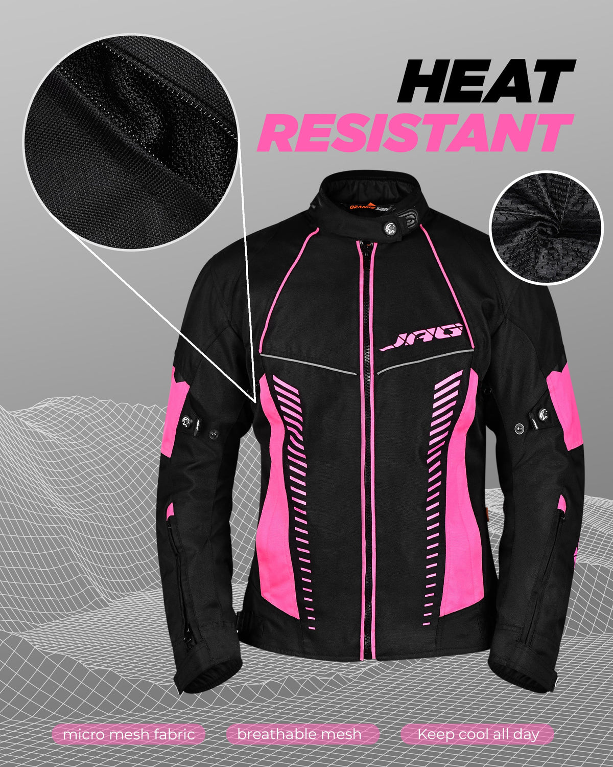 Diana Women's Motorcycle Jacket (Pink)