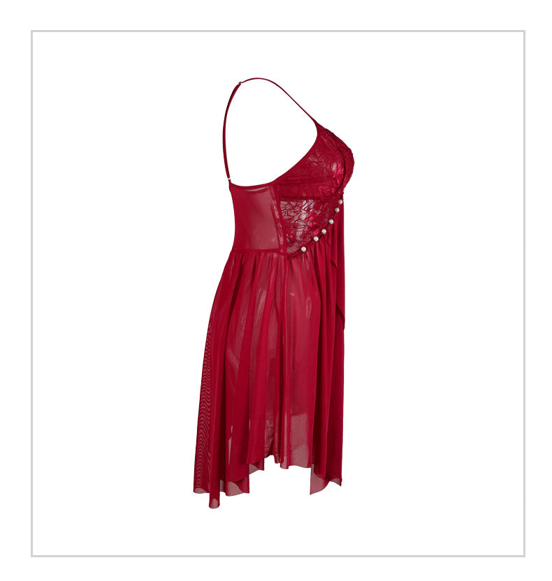 Mesh Nightgown Sleepwear Pajamas for Women