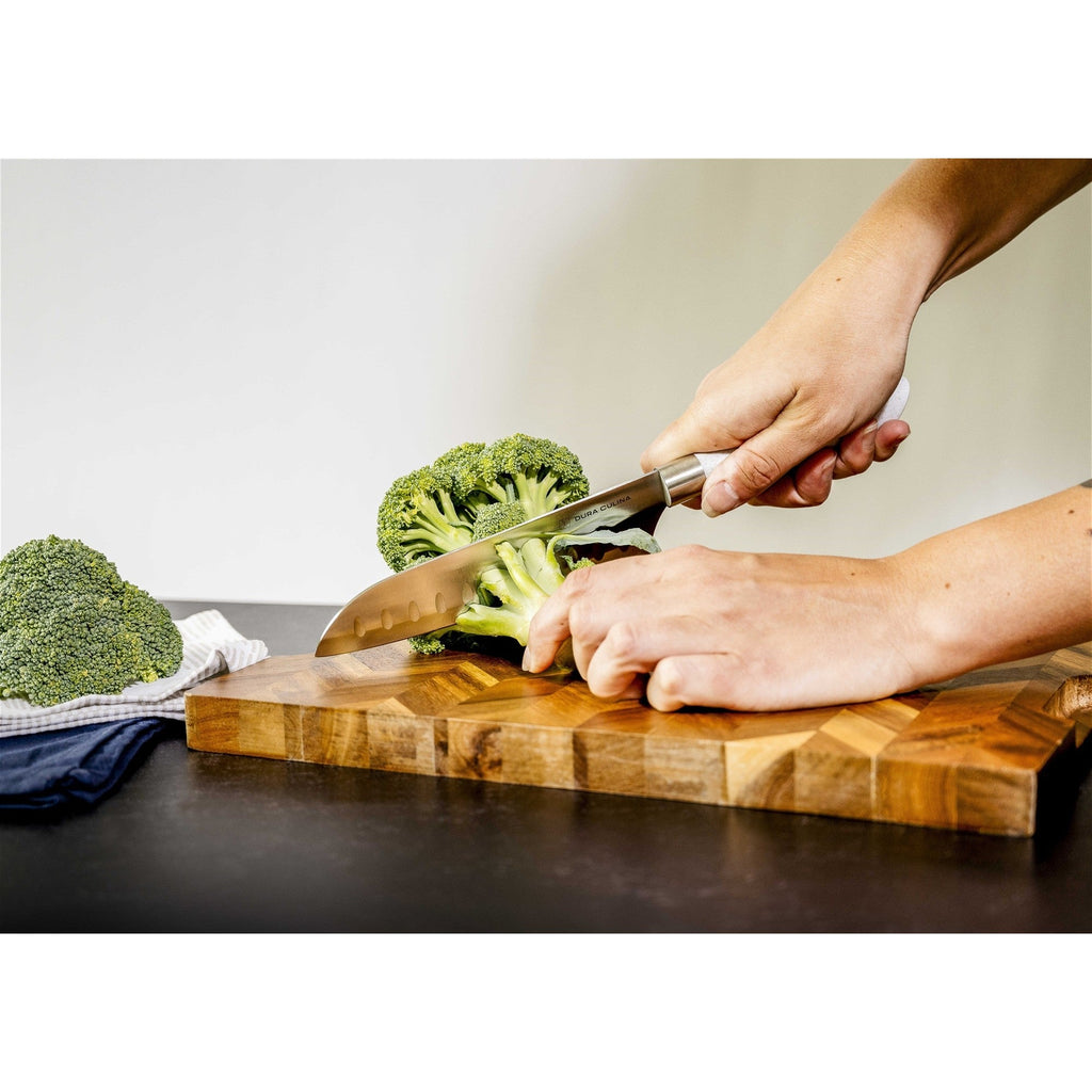EcoCut 10 Piece Kitchen Knife Set With Blade Guards, Grey